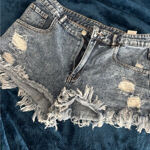 SOLD!!! NWOT SHEIN Blue Distressed Jean Shorts